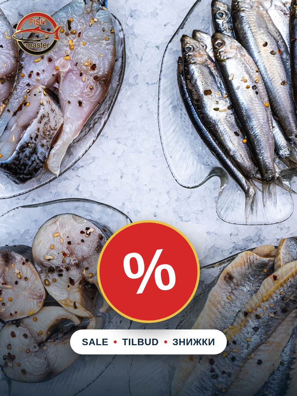 Sale – Tilbud – Fishmaster: fisk og skaldyr på tilbud