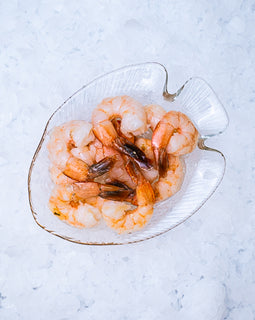 Marinerede rejer med hvidløg