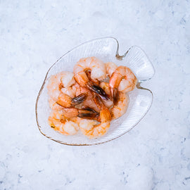 Marinerede rejer med hvidløg