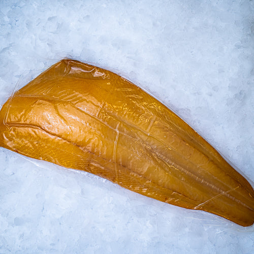 Koldrøget hellefiskfilet