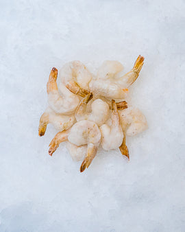 Tigerreje, uden hoved, renset