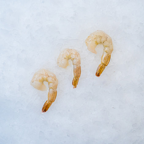 Tigerreje, uden hoved, renset