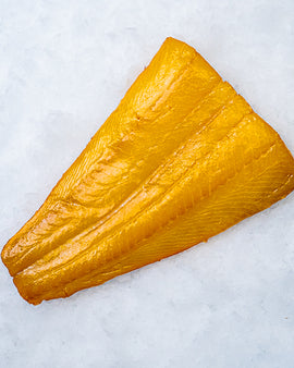 Koldrøget hellefiskfilet