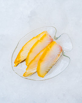 Koldrøget hellefiskfilet